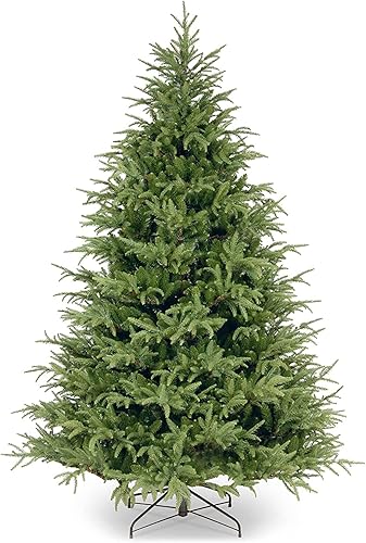 National Tree Company Árbol de Navidad completo artificial Feel Real verde Frackle Grande incluye soporte 75 pies