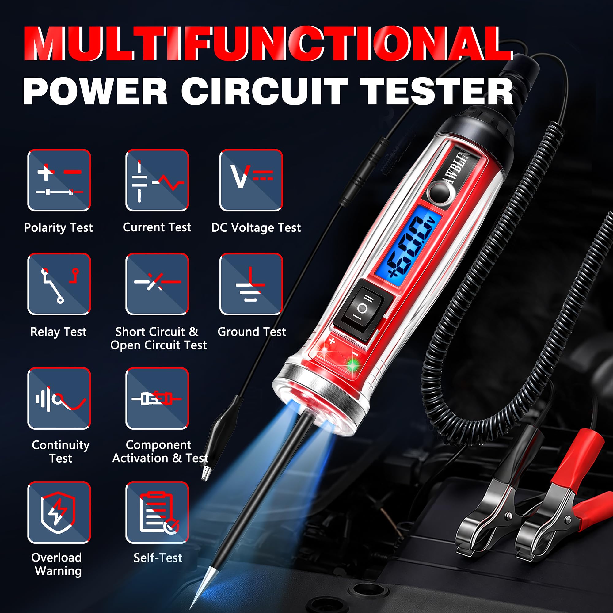 AWBLIN Circuit Probe Tester - Automotive Diagnostic Tool -2