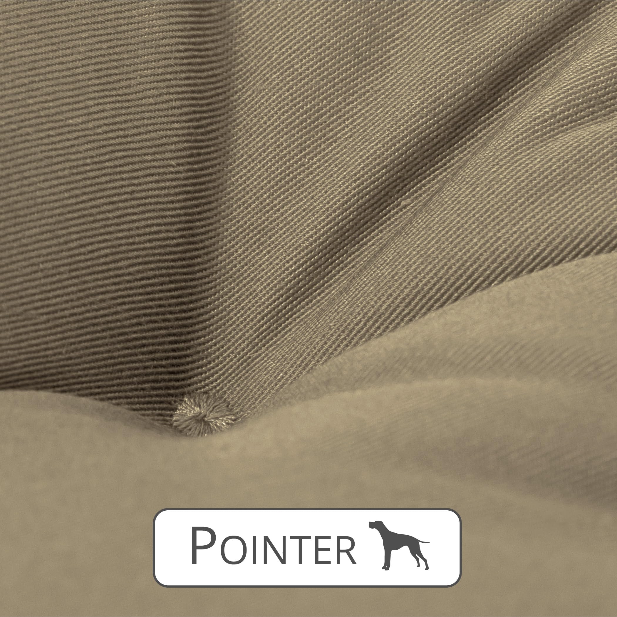 Pointer, Cuscino e Cuccia per Cani, Ortopedico, Adatto Anche per uso Esterno, Resistente ai Graffi, Completamente Lavabile a 95 °C, M, Cachi