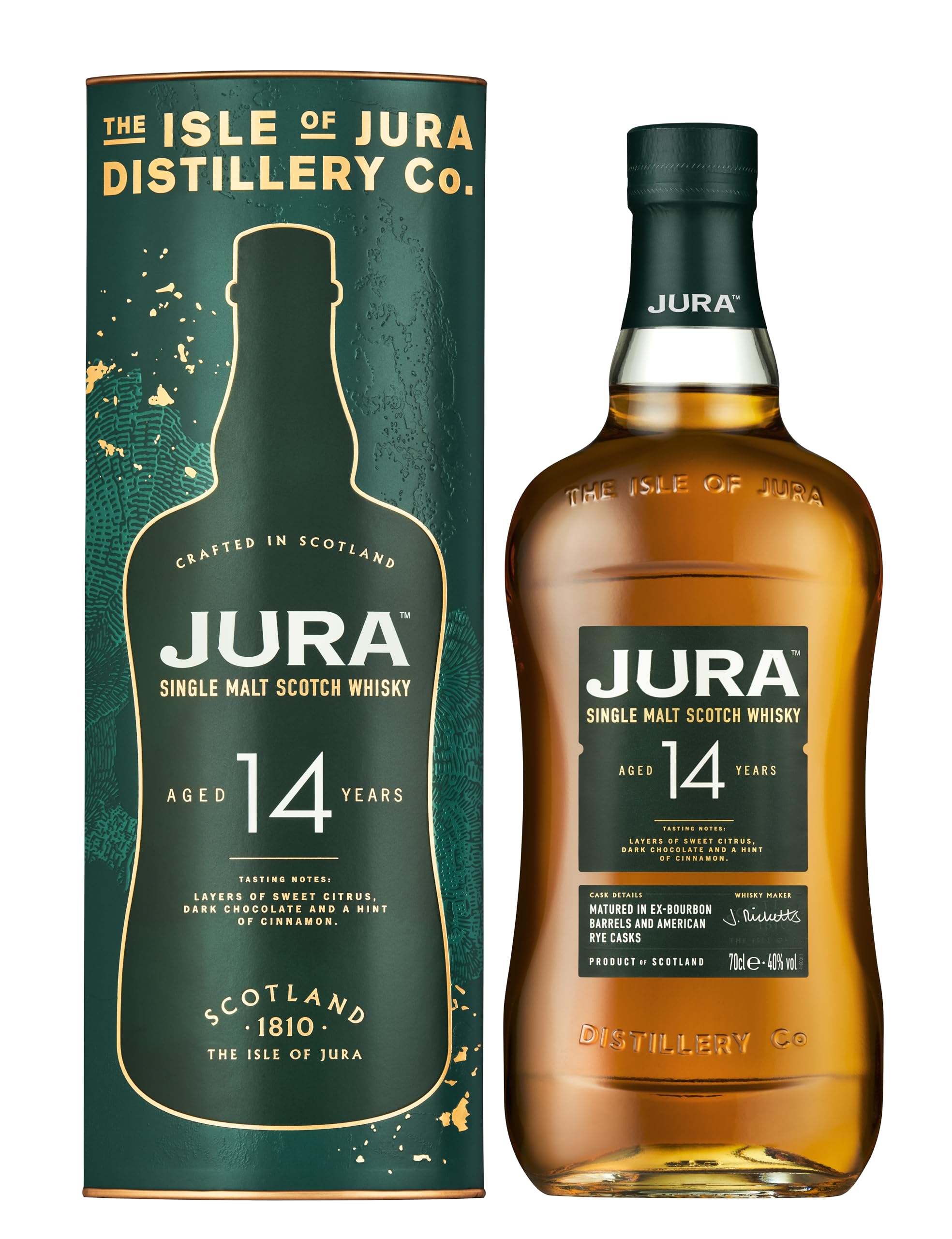 Jura 14 Year Old American Rye Cask Island Single Malt Scotch Whisky
