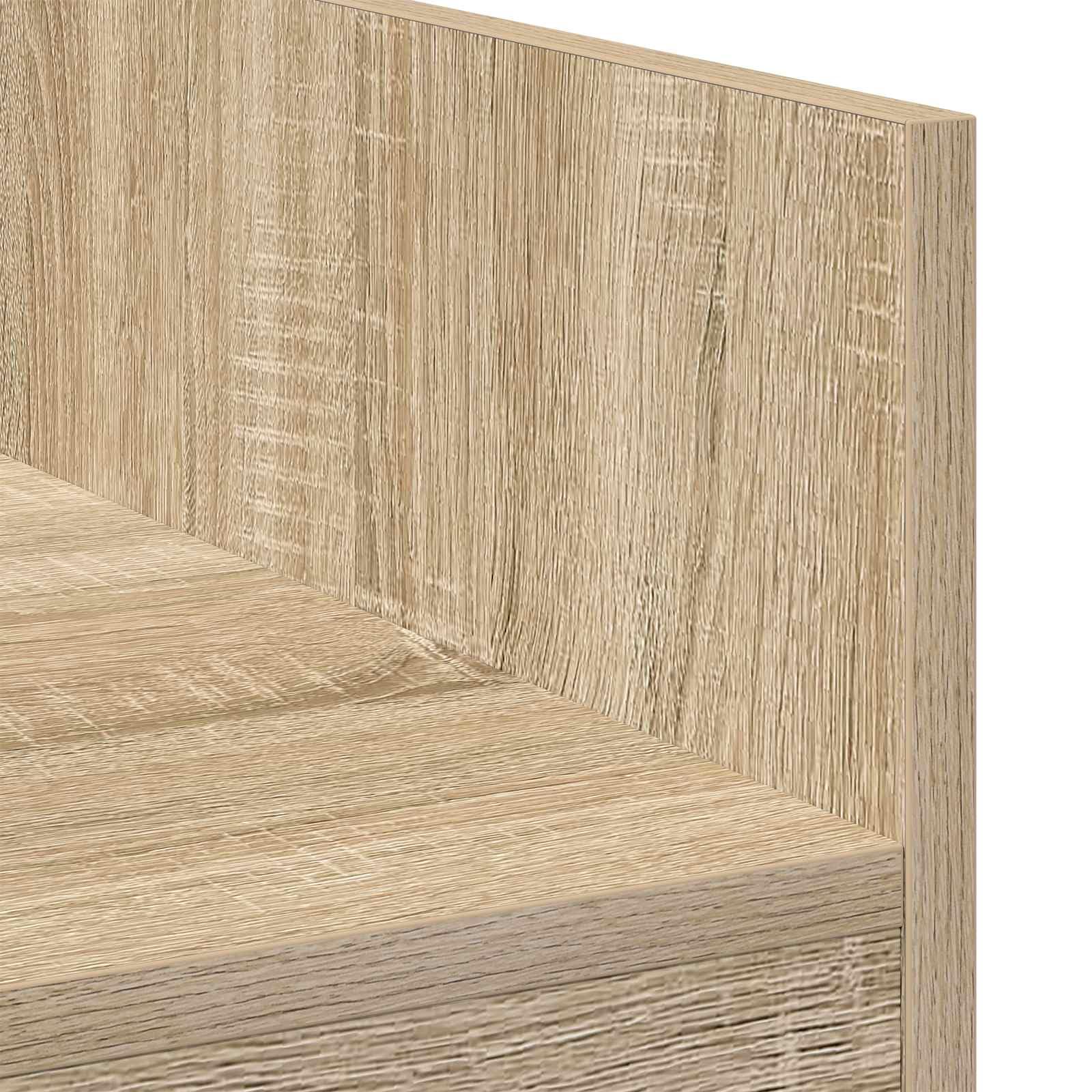 vidaXL Table de DJ Chêne Sonoma 62 x 45 x 102 cm Bois d'ingénierie, Table DJ en U, Espace de Travail Ergonomique, équipement Audio Multifonction, Station Pro