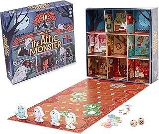 The Attic Monster | Family Board Game | Board Game for Adults and Family | Adventure Board Game | Ages 5+ | for 2 to 4 Players | Average Playtime 30 Minutes
