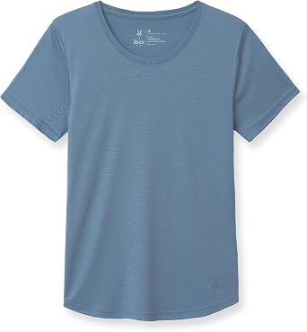 IBEX Naturalist Crew Neck 100% Merino Wool Shirt for Women | Short Sleeve Merino Wool T-Shirt for Men