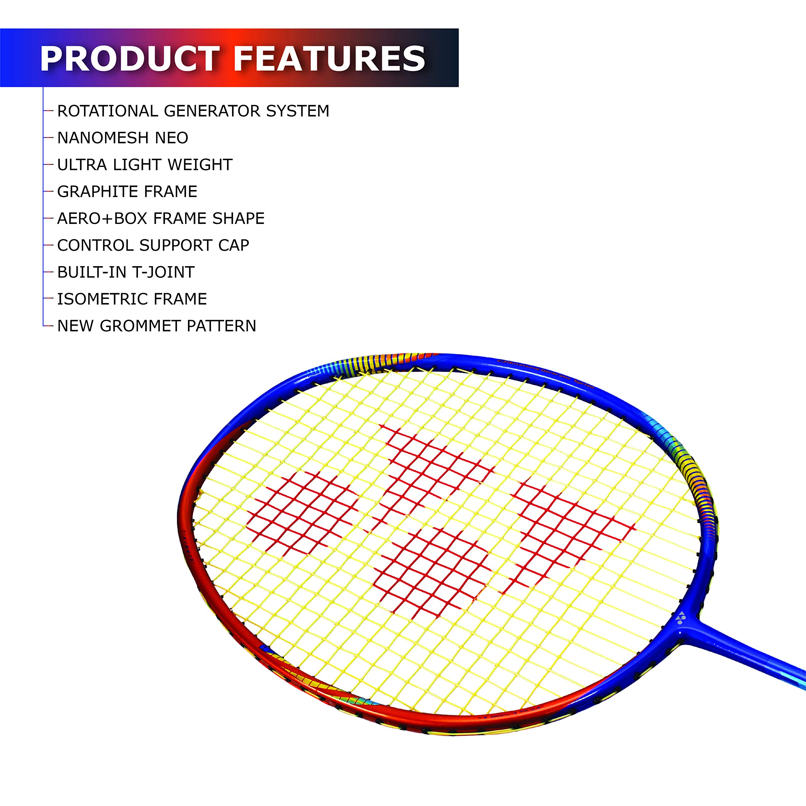 YONEX Astrox FB Badminton Racquet with Full Cover (Orange & Blue