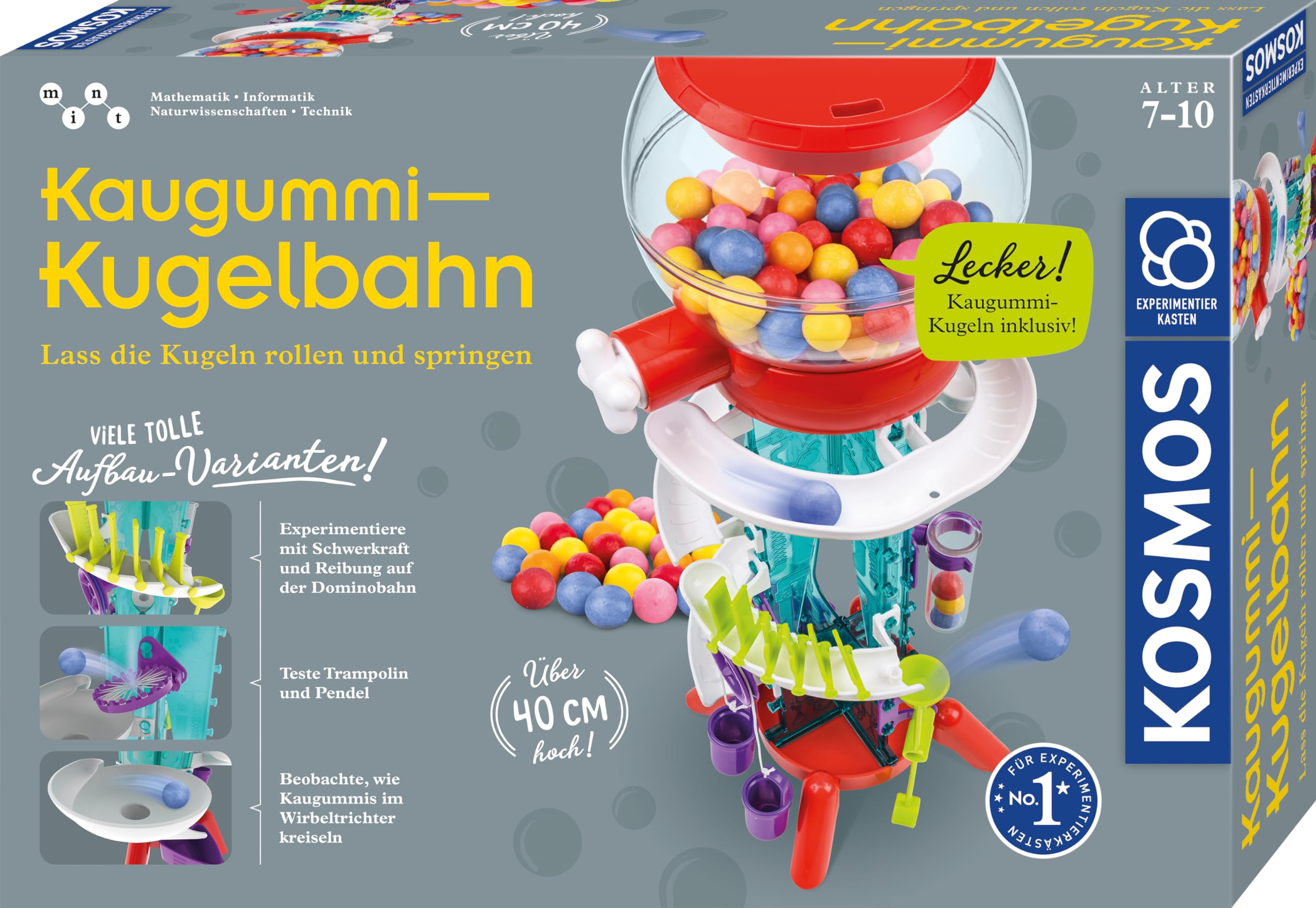spielzeug kind 7 jahre Kosmos 620653 Kaugummi-Kugelbahn, Kaugummiautomat, Kaugummi Kugelbahn