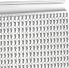 VerRich Dark Grey 90 x 200cm Aluminium Chain Curtain Door Fly Screens Metal Fly Curtain Insect Blinds Pest Control