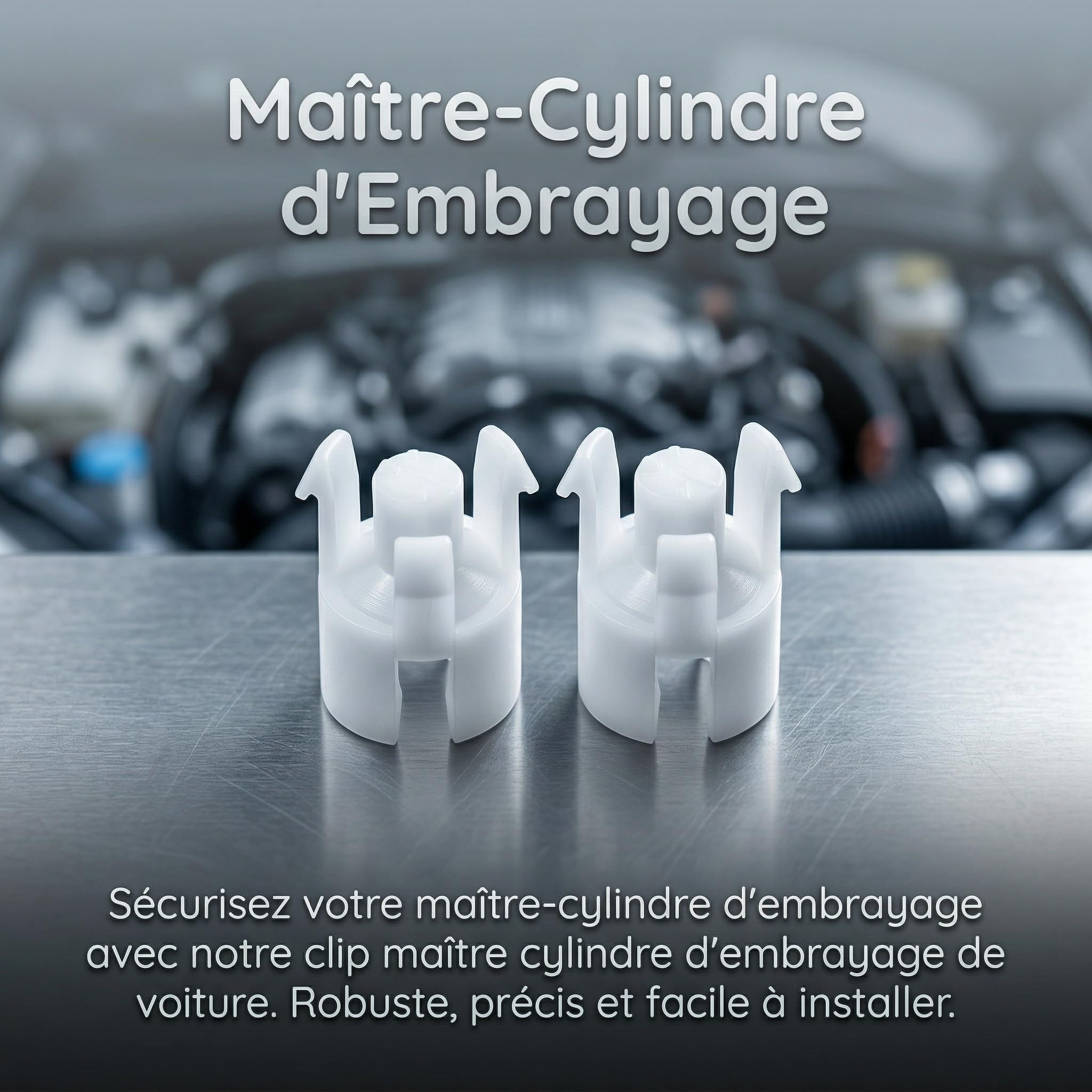 3 Pcs Clips de Boucle de Maître-Cylindre D'embrayage de Voiture 9676534480 | Maître cylindre d'Embrayage avec Clip Compatible avec Citroën C3 C4, Peugeot 301 208 308 307 408