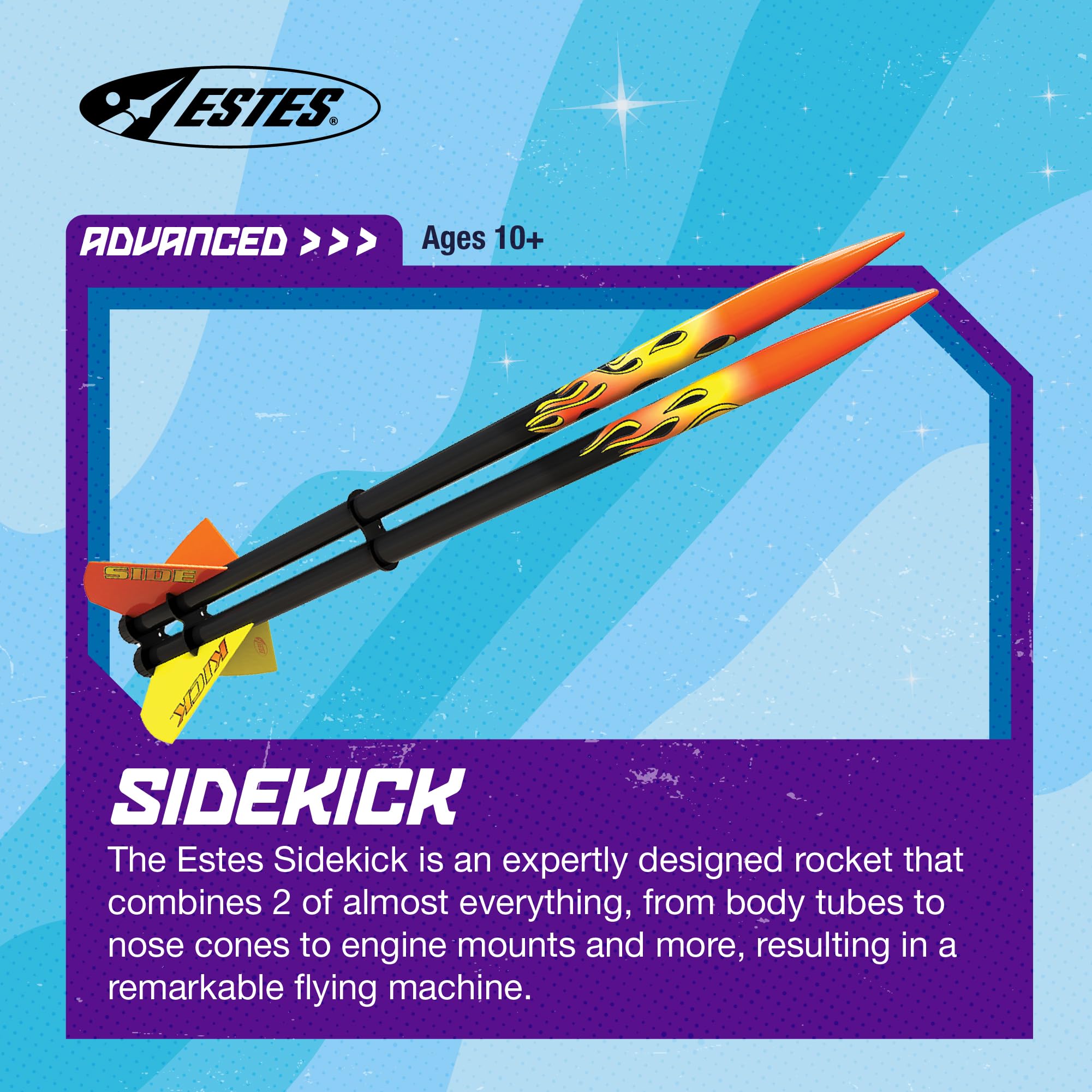 Estes 7287 Sidekick Rocket-Building Kit, Advanced Flying-Rocket-Model Kit for Ages 10+ - Image 2