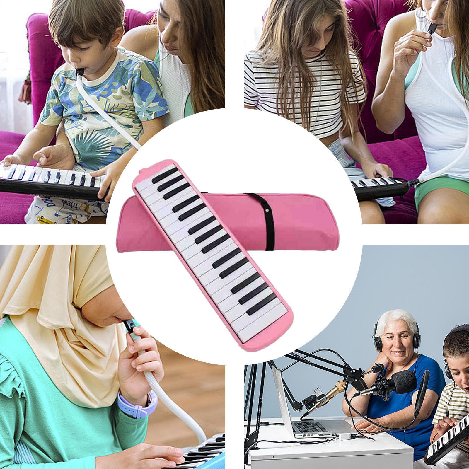 Melodica Pianica Tube – Talk Box Instrument de piano à air avec double tubes – Instrument de conversation sûr, mélodica, bouche stable pour débutants