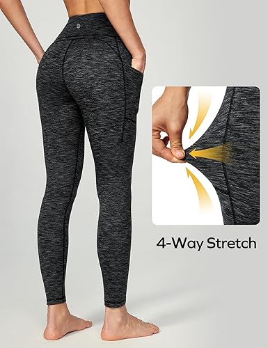 Miniatura 2 de Ewedoos - Pantalones deportivos de yoga para mujer con bolsillos leggings con bolsillos, de tiro alto, con control de abdomen, que no transparentan