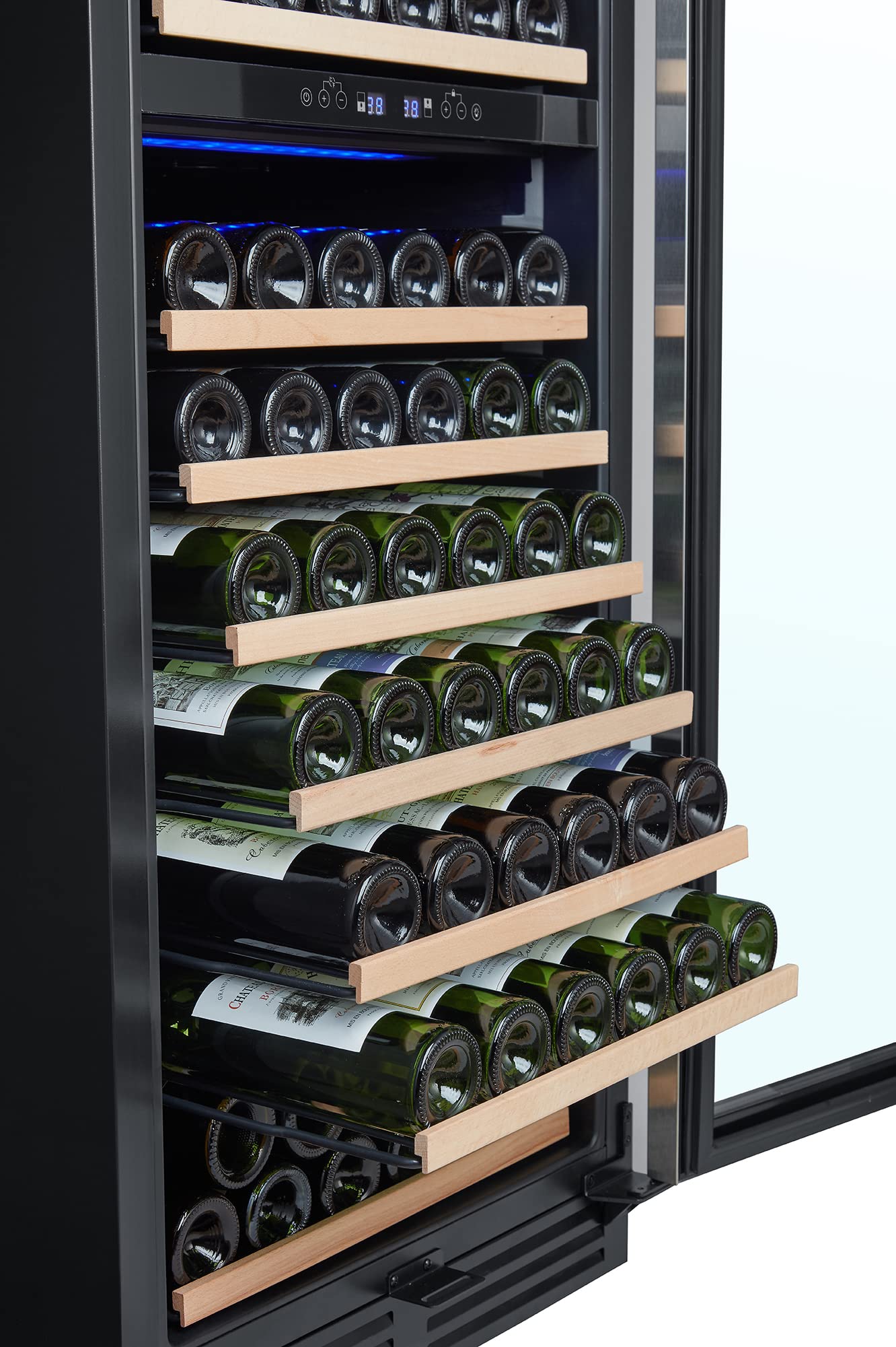 Wine Cooler Refrigerator,Small Wine Fridge,Wine Fridge Under Counter,Bar Fridge,Beverage Refrigerator,24 inch Wine Cooler Refrigerator, 152 Bottle Large, 2-7 Days Home delivery from US Warehouse