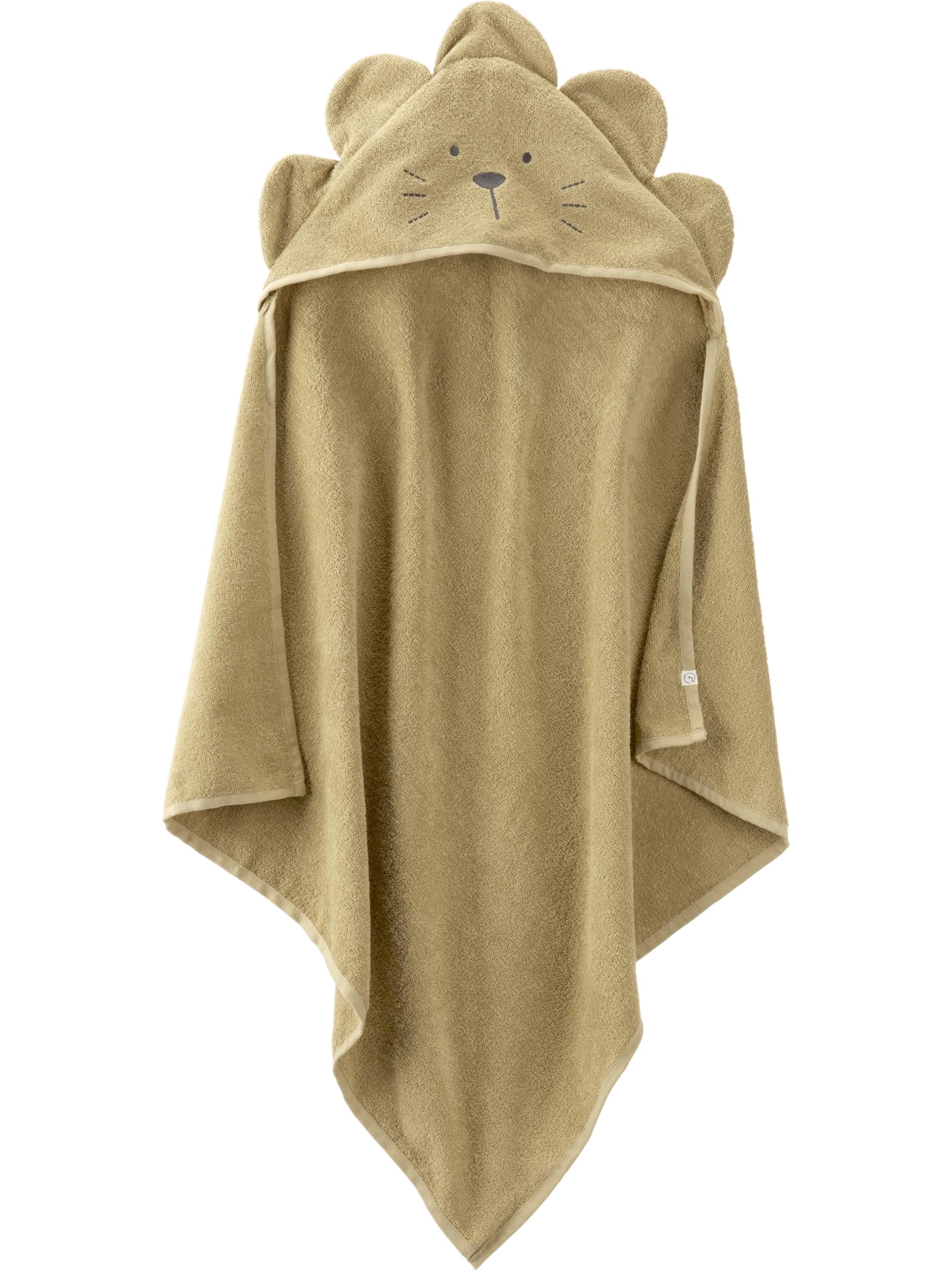 little planet by carter'slittle planet by carter's Baby Organic Cotton Bath Towel, Camp Khaki, OSZ