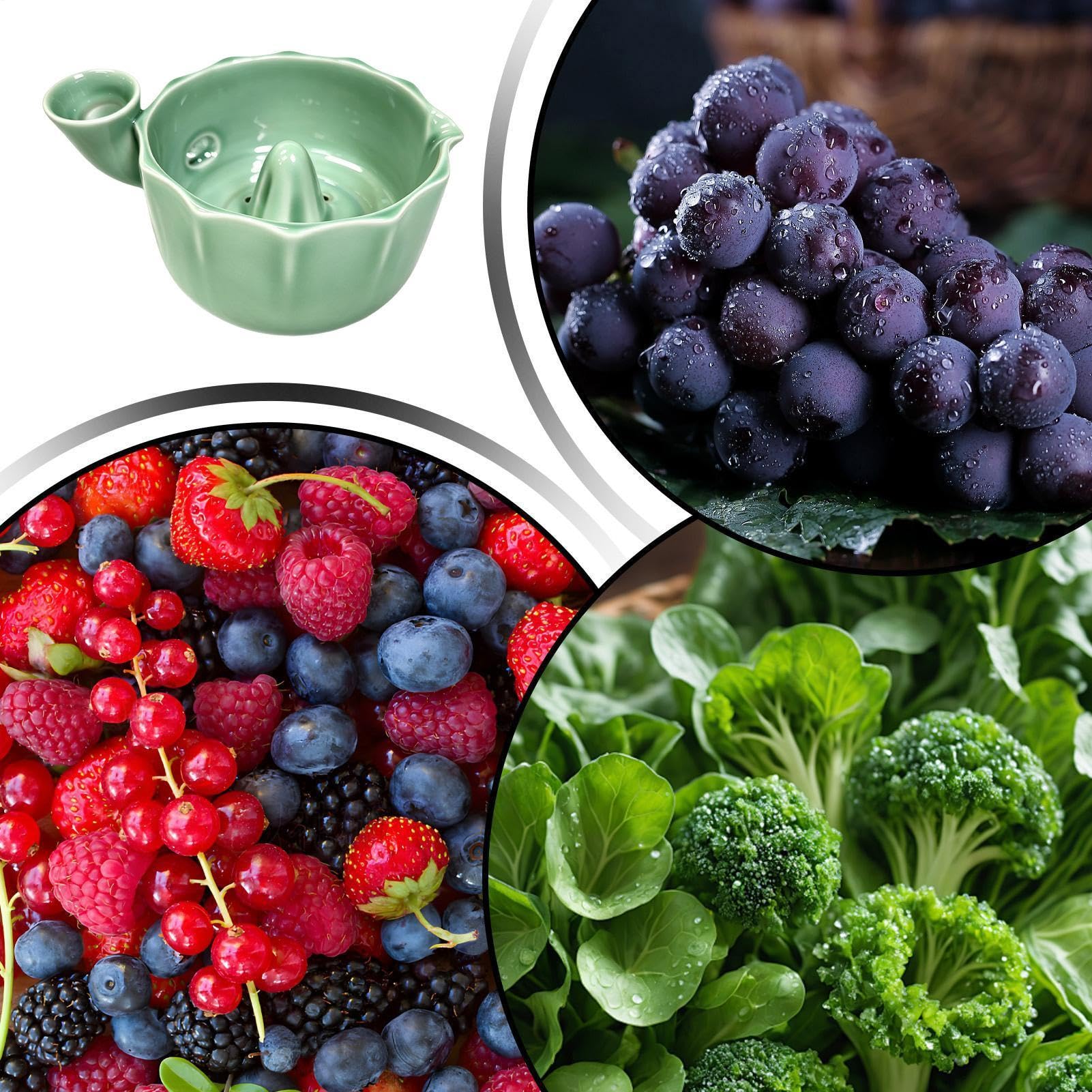 Berry Swirl Bol – Passoire de nettoyage, bol de lavage de fruits, pour la maison, la cuisine, le réfrigérateur, le comptoir d'évier