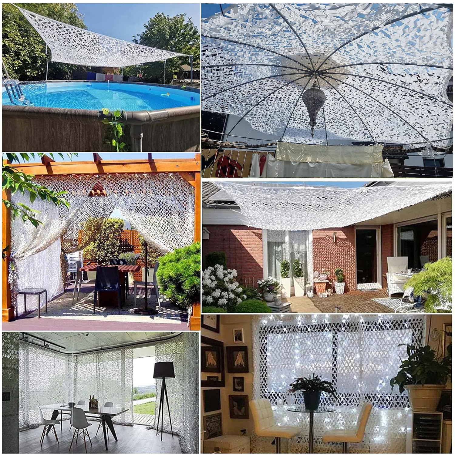 Rete Mimetica,Vela da Sole in Rete Mimetica,Decorazione per Feste a Thema Mimetiche per Nascondersi Durante la Caccia,Terrazza Protezione Solare,Reticolato da Camuffamento da Caccia
