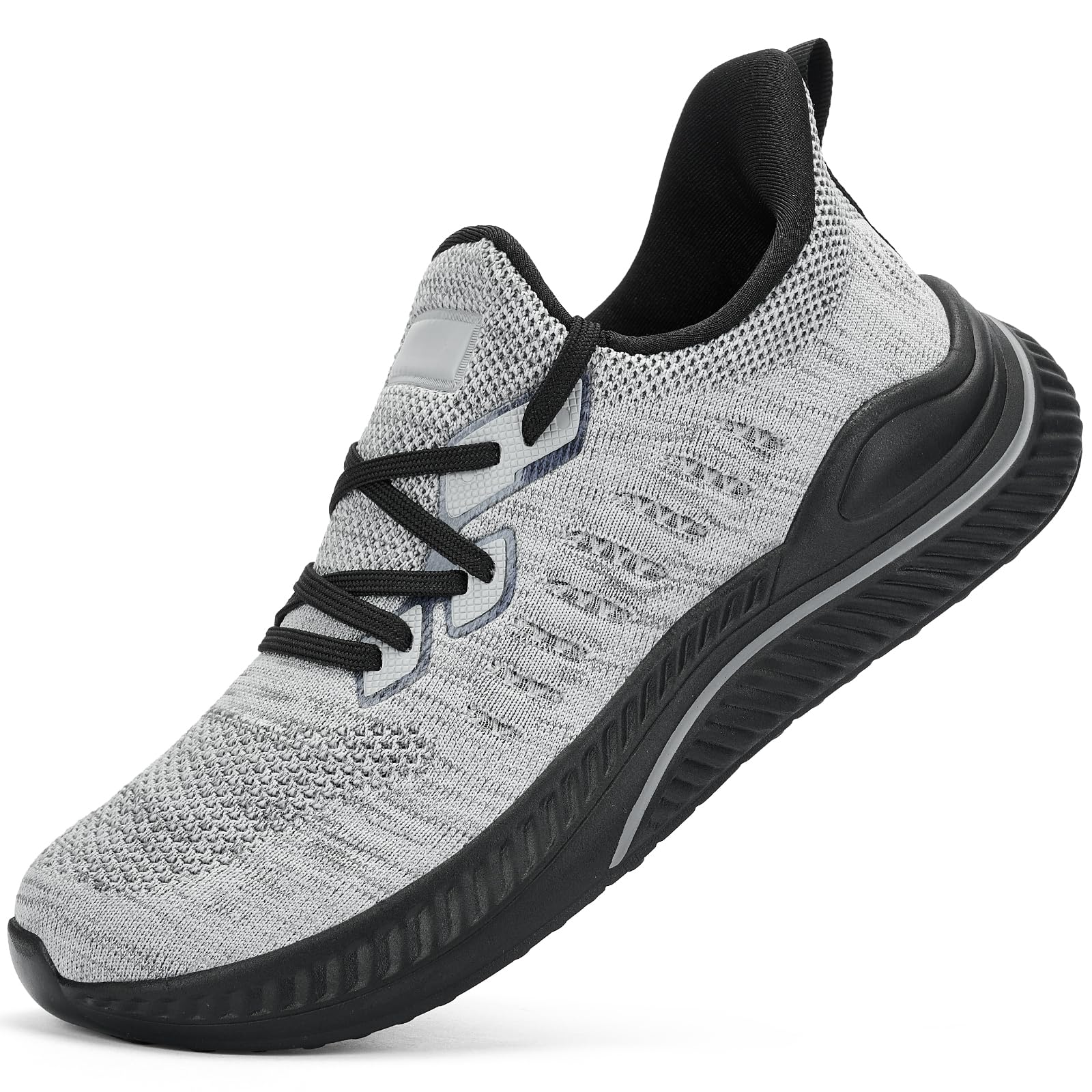 BACSAC Wide Walking Shoes for Men Slip On Mens Running Shoes Tennis Shoes Lightweight Breathable Walking Sneakers Workout Gym Wide Sneakers