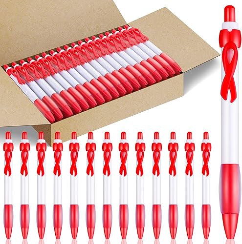 Yexiya 100 unidades de bolígrafos de cinta para concientización sobre el cáncer, autismo, mama, violencia doméstica, ayuda sexual infantil, salud
