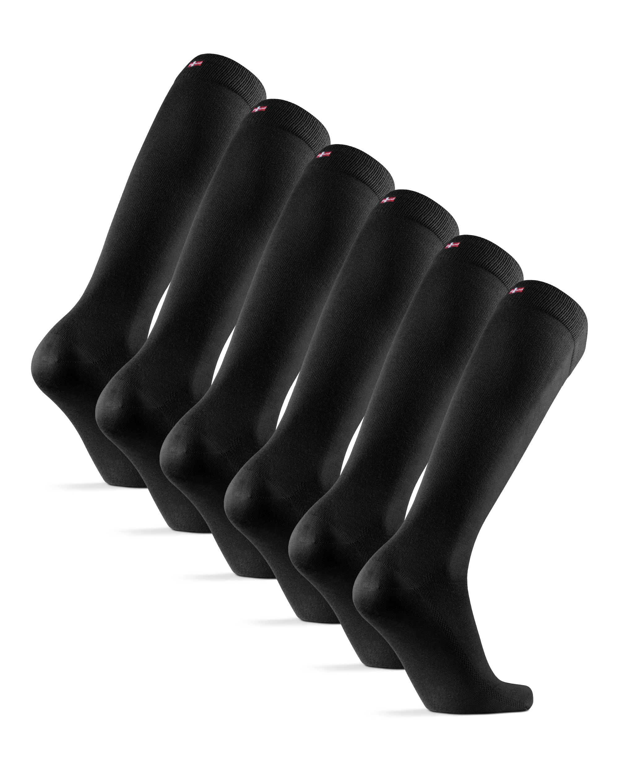 DANISH ENDURANCE Knee-High Dress Socks for Men &amp; Women, 3-Pack