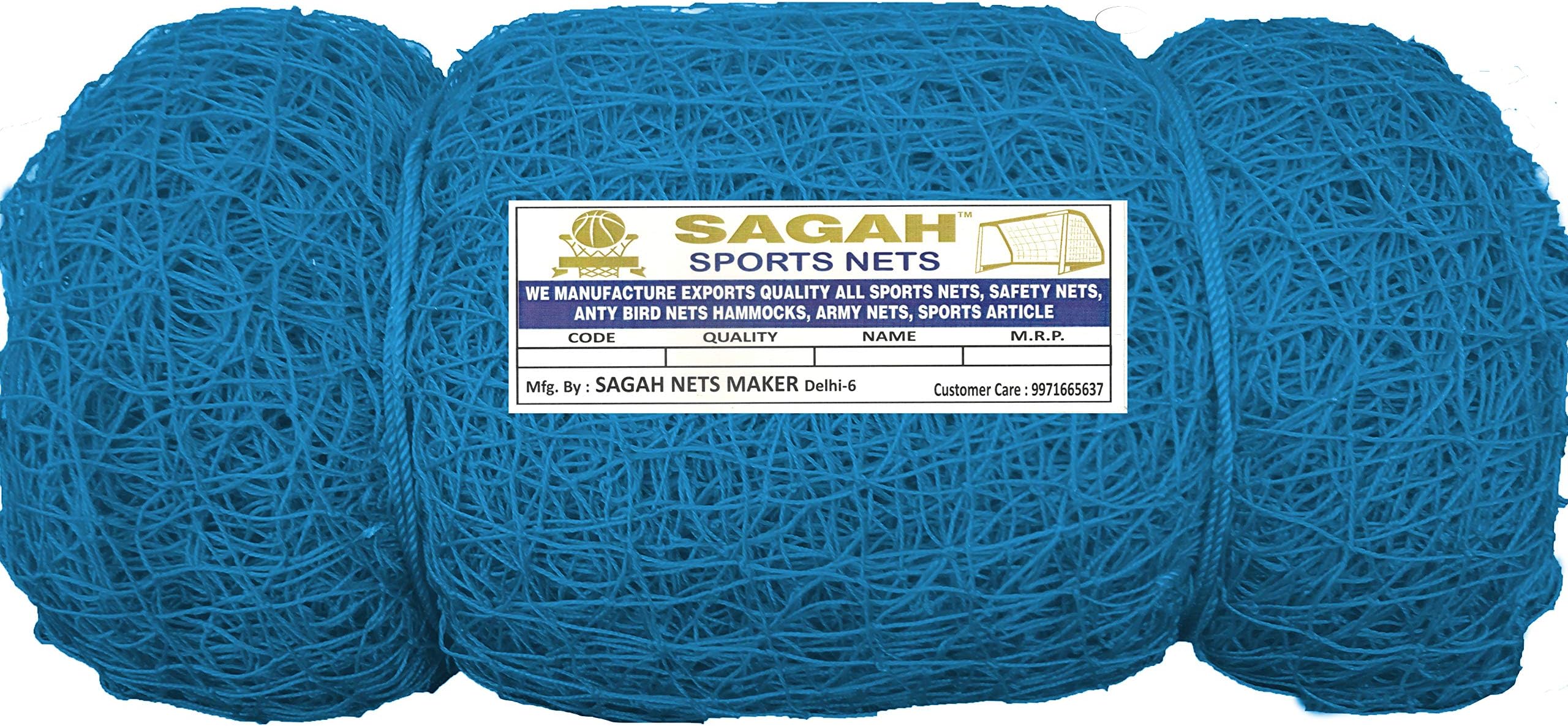 Azure Nylon Azure 60X10 Cricket Net (Blue)