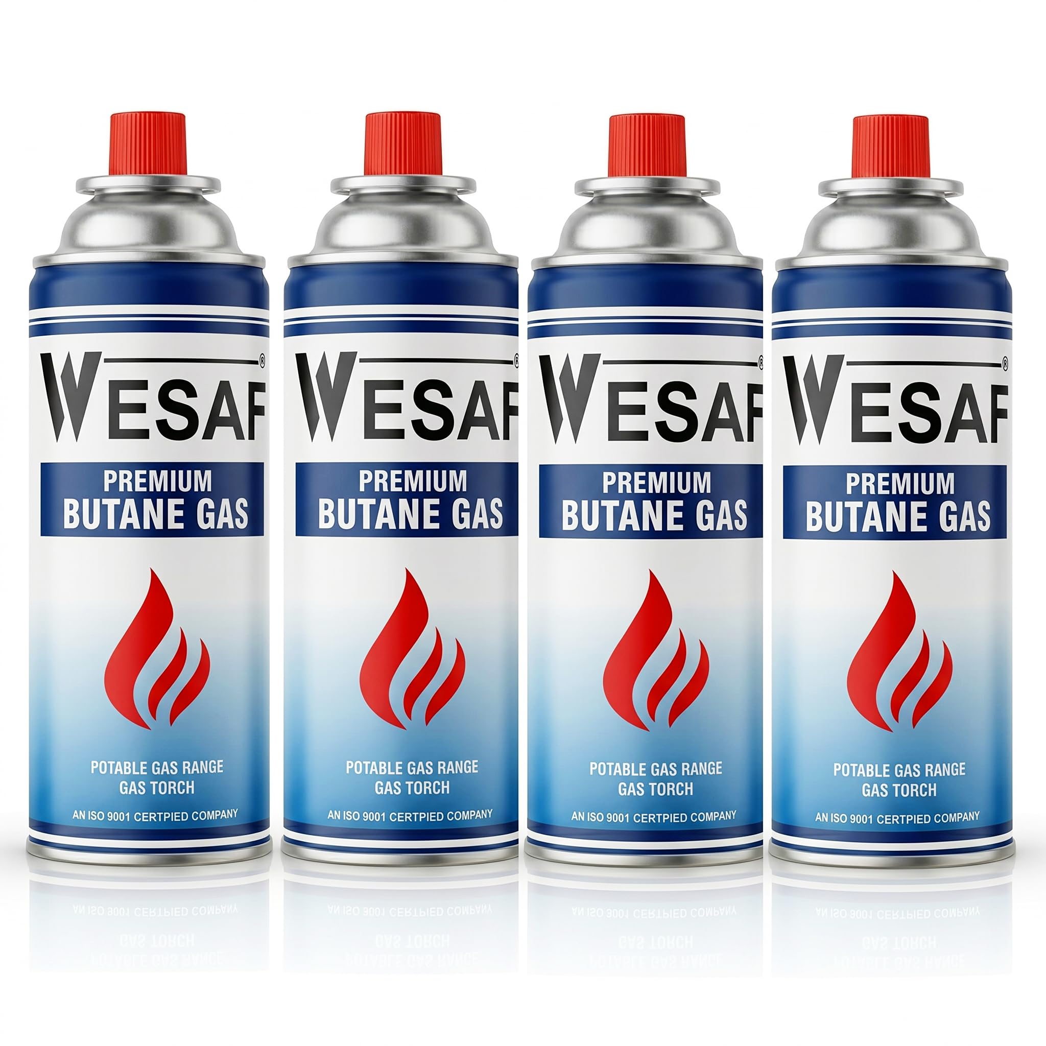 Wesaf Butane Gas 225g (Pack of 4) | Camping Gas Cylinder | Portable High-Pressure Butane Can Liquefied Gas Canister Ideal for Refilling Lighters, Small Stoves, Flame Torches and Welding Equipment-image-32