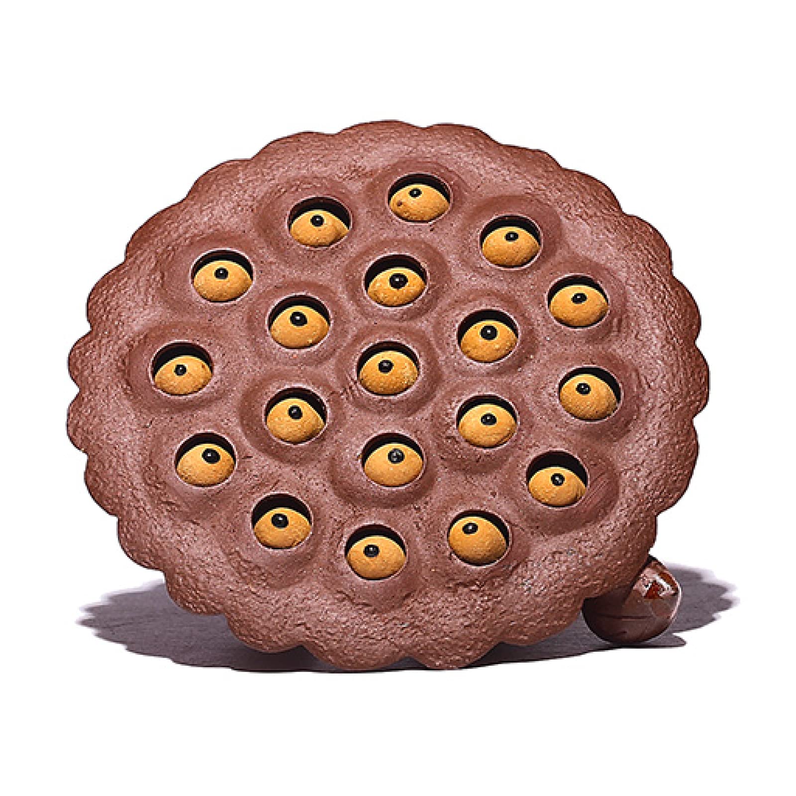 Jeu de thé à l'argile rouge Zisha motif lotus un cadeau porte-bonheur pour les rituels