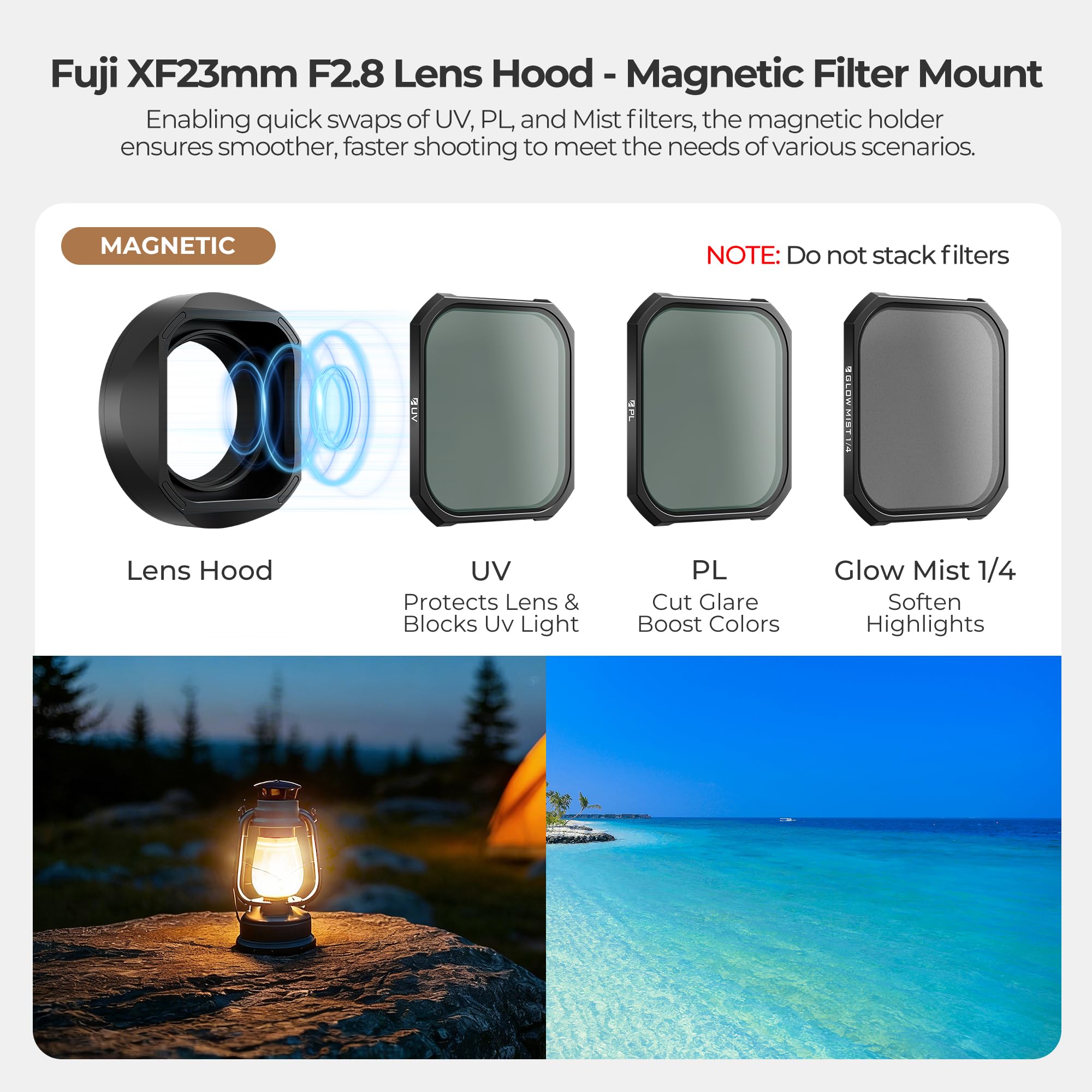 Amazon.com : Freewell Magnetic Lens Hood for Fujifilm XF 23mm F2.8