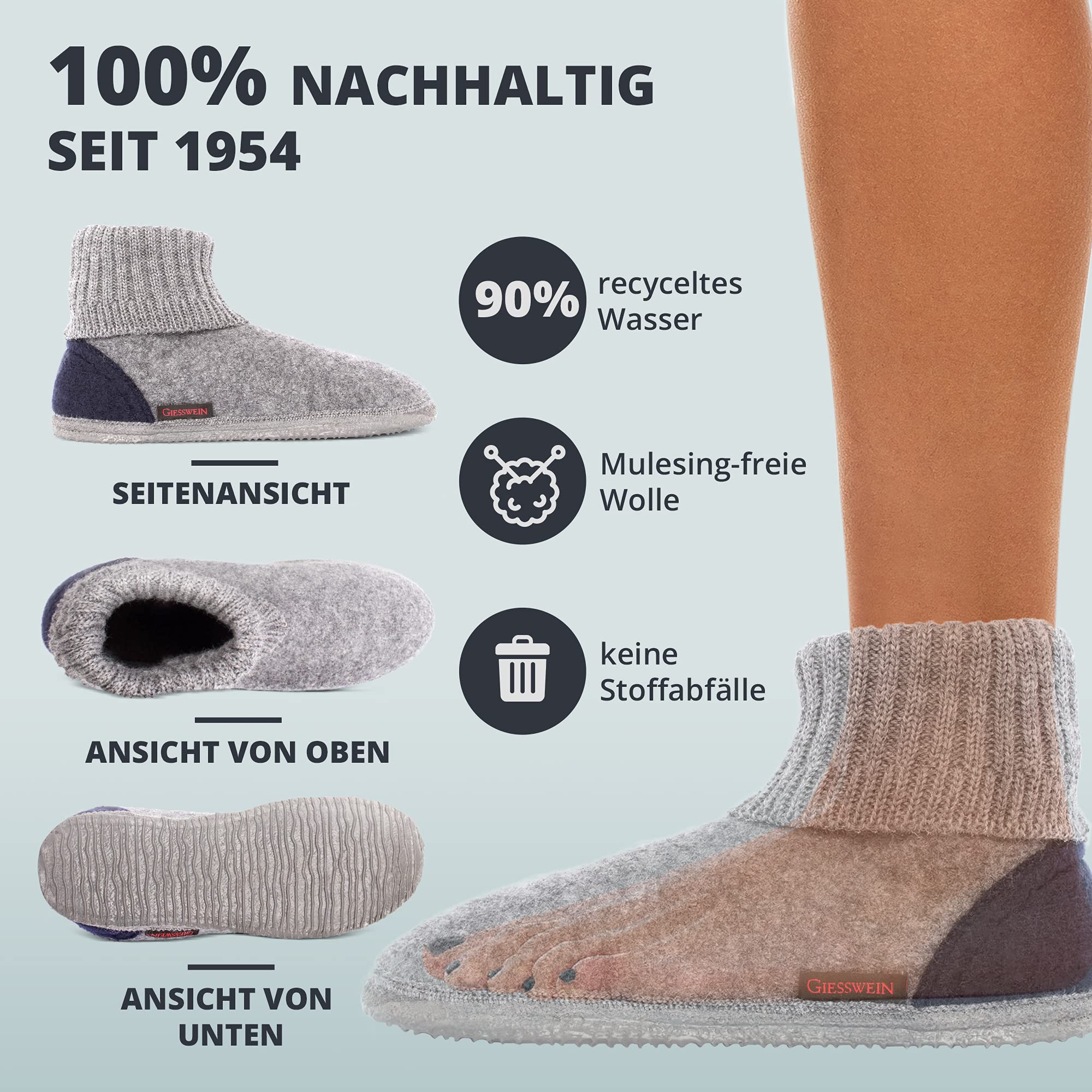 GIESSWEIN Unisex Kramsach AdultsHohe Hausschuhe
