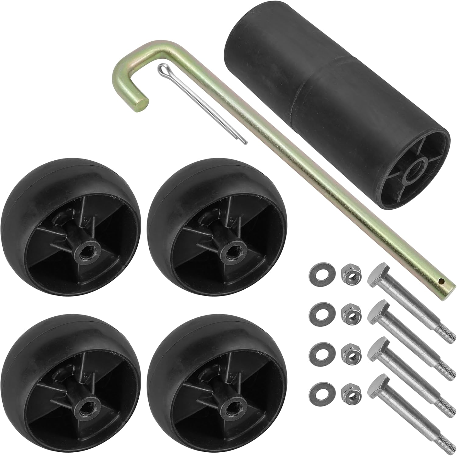 Caltric 54" Deck Wheel Kit Compatible with MTD 13AP625K730 14AP805K730 / 731-3005 734-04155