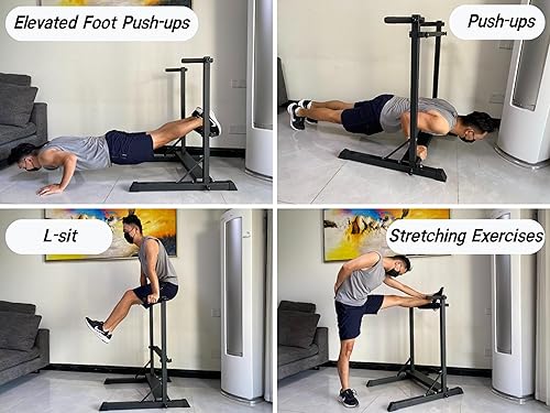 Miniatura 3 de Estación de inmersión 3 en 1, soporte de elevación búlgaro dividido para sentadillas y pantorrillas con marco de acero resistente  Equipo de