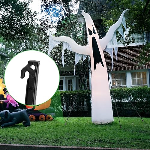 Miniatura 6 de 16 estacas inflables de plástico, estacas de 8.9 pulgadas de repuesto para tienda de campaña, estacas de anclaje para Navidad, Halloween, hogar,