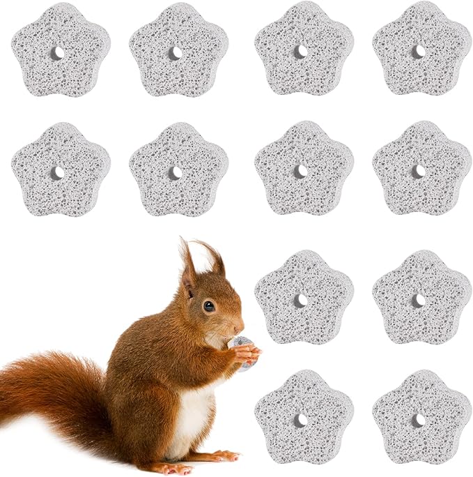 2 Stück Zahnschleifsteine Für Kleintiere - Mit Calcium Für Kaninchen & Hamster