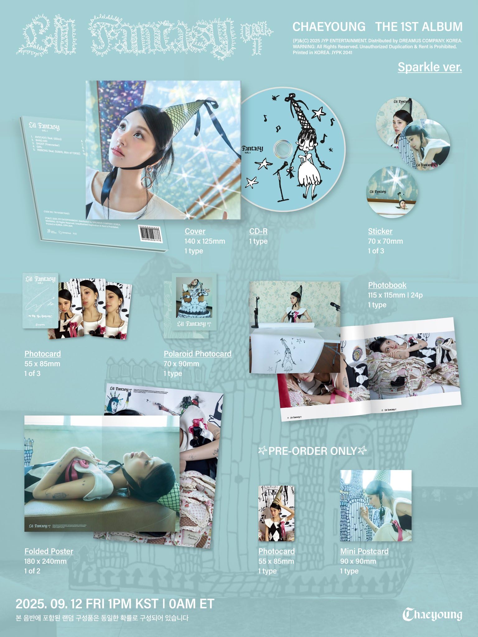 CHAEYOUNG (TWICE) Album - LIL FANTASY vol.1 Sparkle ver. (Digipack