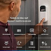 Vista 2 de myQ - Teclado inteligente de video para puerta de garaje con cámara gran angular, códigos PIN personalizables y control de teléfono inteligente.