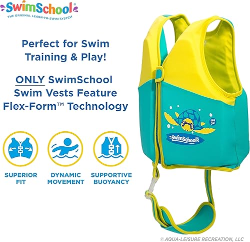 Miniatura 8 de SwimSchool Chalecos de entrenamiento de natación para niños pequeños de 2 a 6 años  Niñosniñas  Varios coloresestilos  Flotadores para aprender a