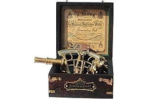 Brass Ship Sextant Navigation Tool Functional Father's Day, Birthday