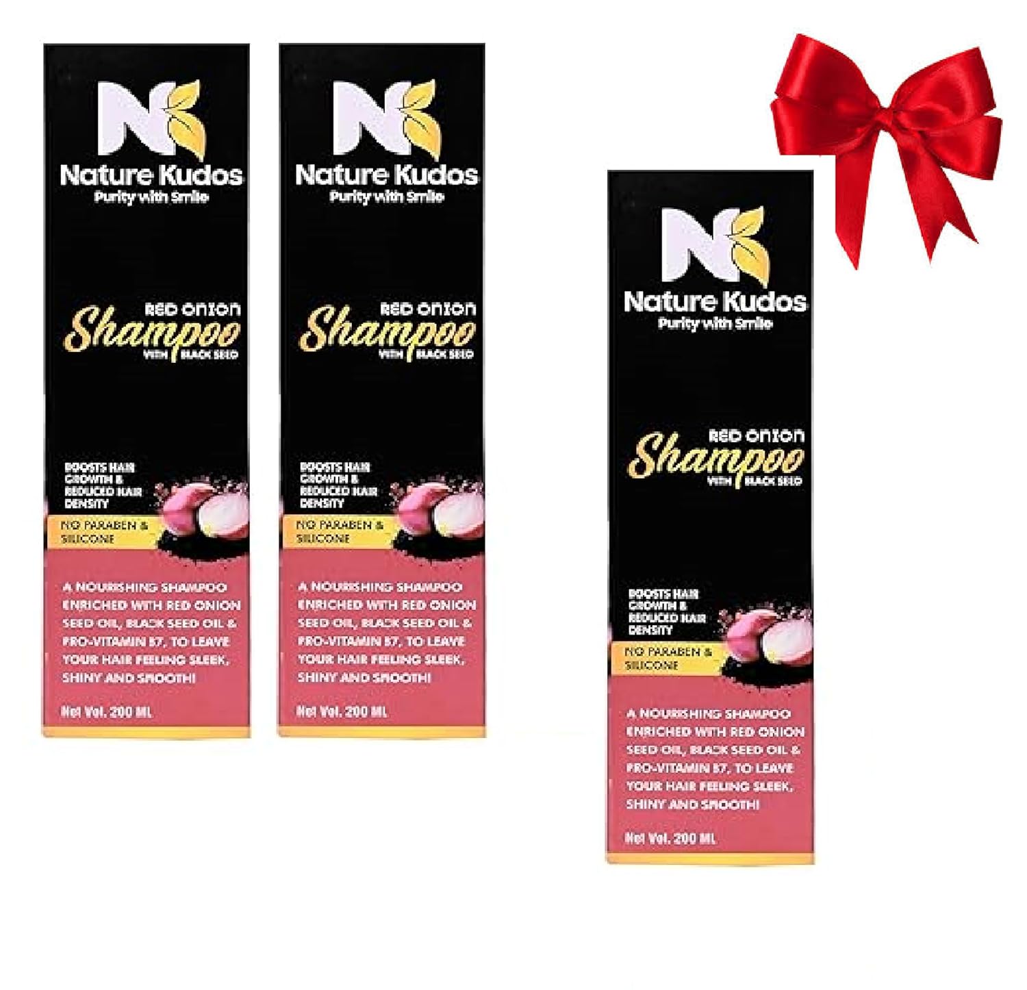 Buy Nature Kudos AntiHair Fall Onion Shampoo with Black Seed Oil Helps