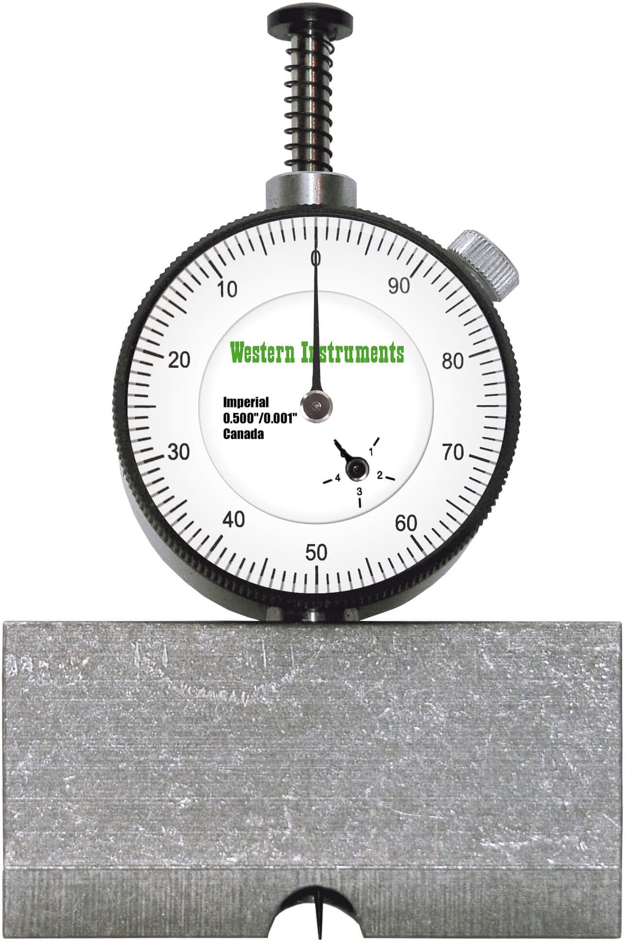 N88-2-I Inch Basic Pit Gauge, Range: 0.0-0.5", Resolution: 0.001", Dial Diameter: 1.4", Center Mount 2.5" Blade, Complete Kit