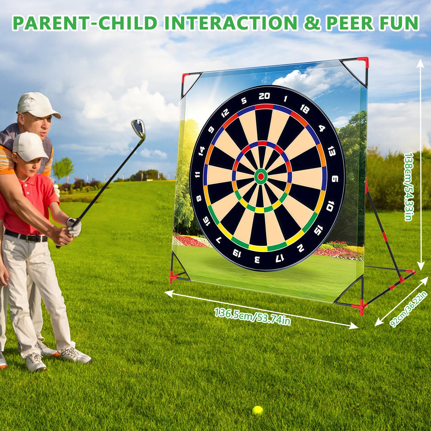 Juego de minigolf, juguetes de golf para niños y adultos, mini maletín de golf, juego de chipping, juego de entrenamiento de golf con 2 palos de golf y 24 pelotas, juego de golf para casa, interior y