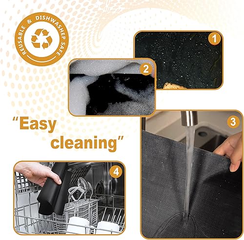 Miniatura 6 de Revestimientos para horno para la parte inferior del horno, grande, grueso, resistente, 100% antiadherente, reutilizable, tapete de horno de teflón