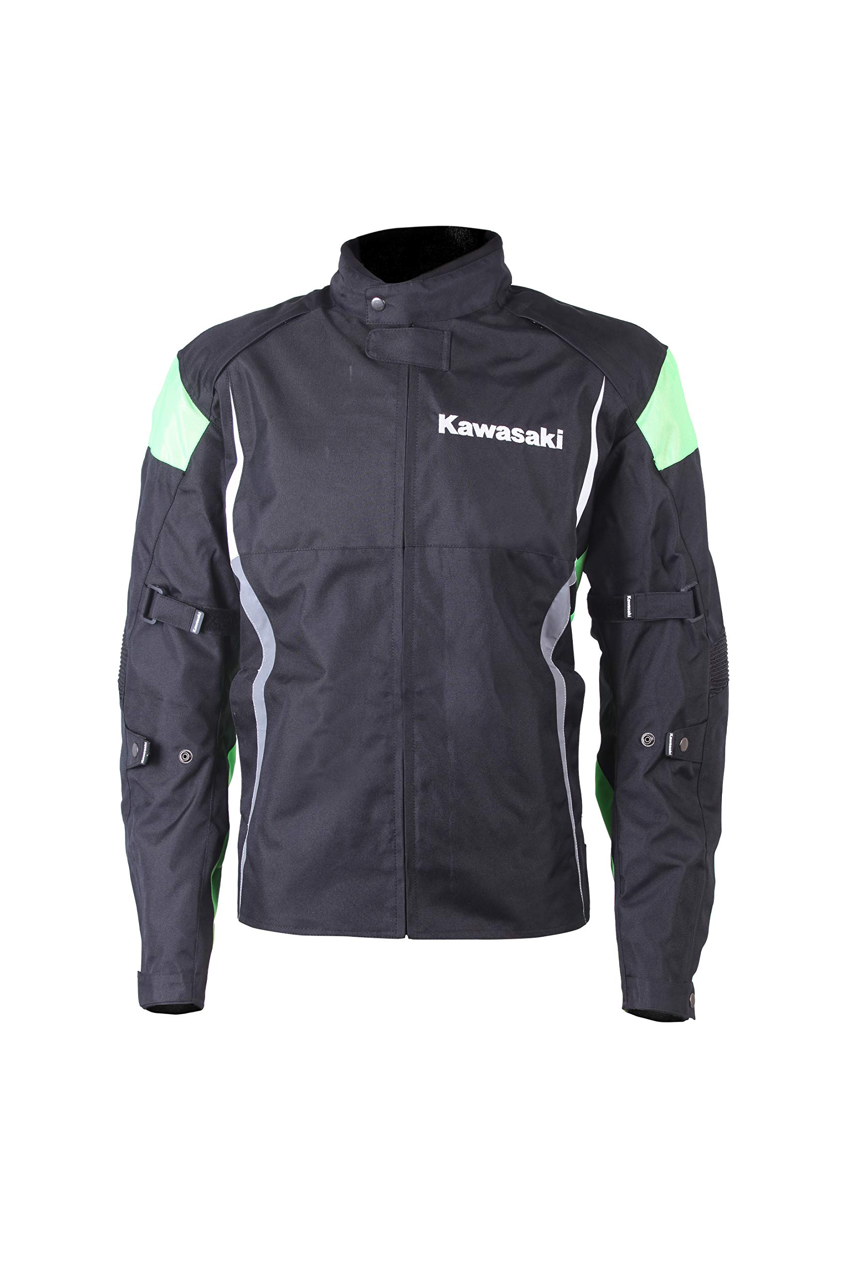 Kawasaki Textile Jacket Black/Green : Amazon.in: Car & Motorbike