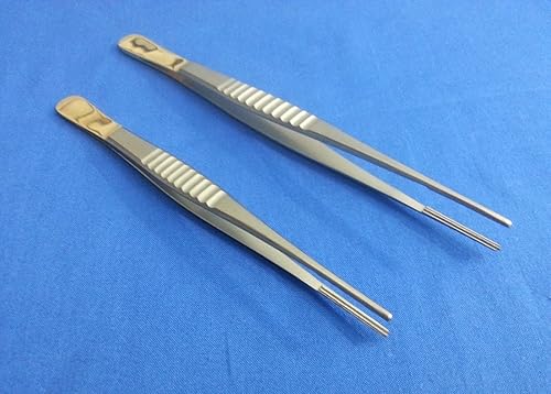 2or Grado Debakey arteria atraumatic tela fórceps Vascular 6inch y 8inch con mango dorado Instrumentos Quirúrgicos