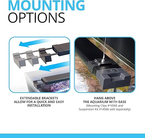 Miniatura 8 de Fluval Sea Marine 3.0 Iluminación LED para acuario para crecimiento de coral, 59 vatios, 48-60 pulgadas