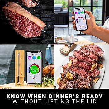 MEATER Plus (ミーター・プラス) ワイヤレス スマート肉温度計 Amazon.com: MEATER Plus: Smart Bluetooth Wireless Meat Thermometer