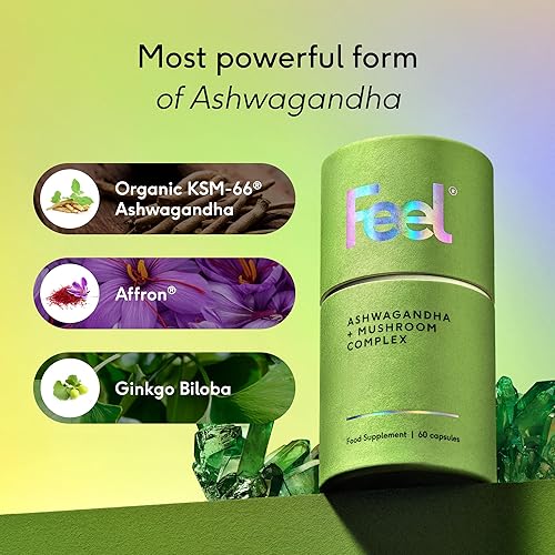 Miniatura 4 de FEEL Ashwagandha, KM66, promueve la memoria, la cognición y la relajación, (60 cápsulas)