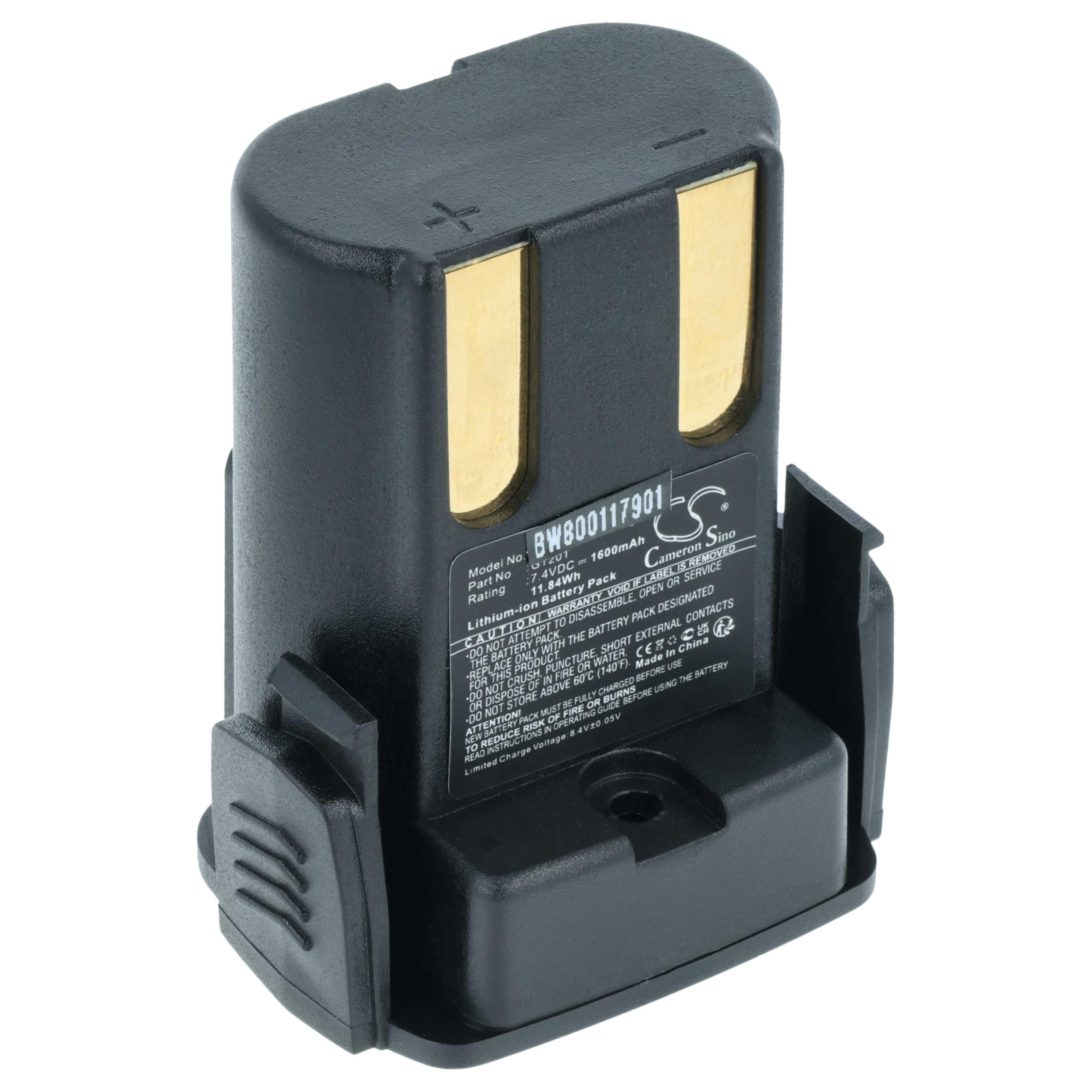 vhbw Replacement Battery compatible with Aesculap Libra Clipper GT200, GT210, GT300, GT306 Pet Clippers (1600 mAh, 7.4 V, Li-ion)