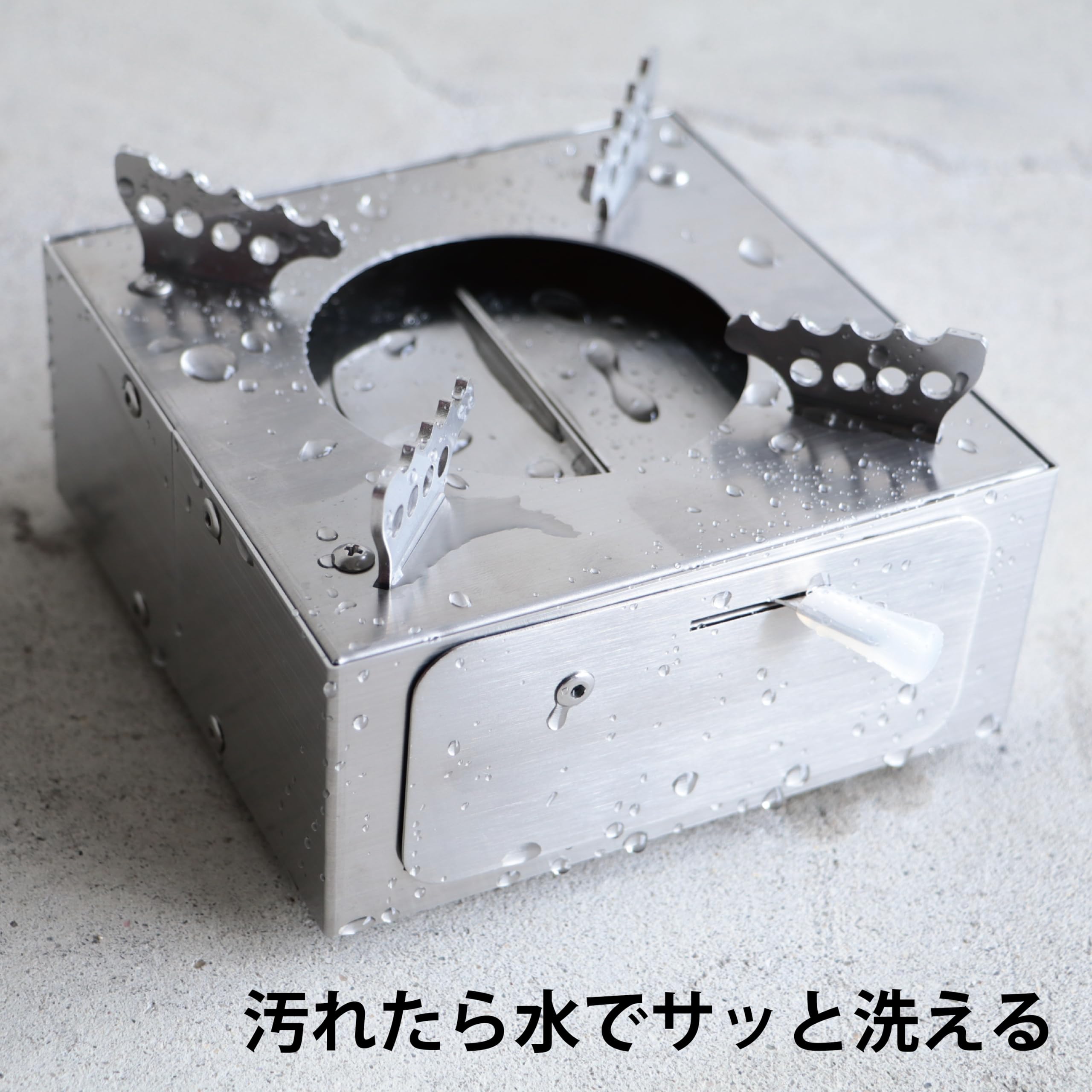 アウトドアコンロ　アルゴキューブ　固形燃料液体燃料コンロ　キャンプ　防災用品 楽天市場】【500円OFFクーポン】アウトドアコンロ aRgo cube 火