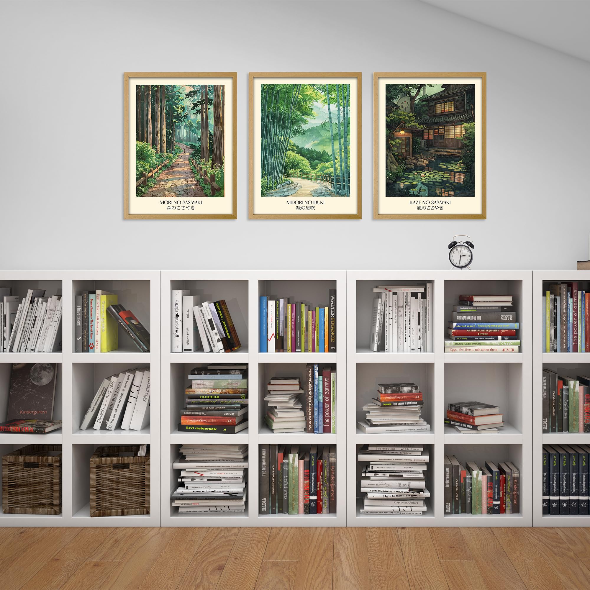 Amazon.com: Wallbuddy Japanese Landscape Poster Set of 3 - Mori No