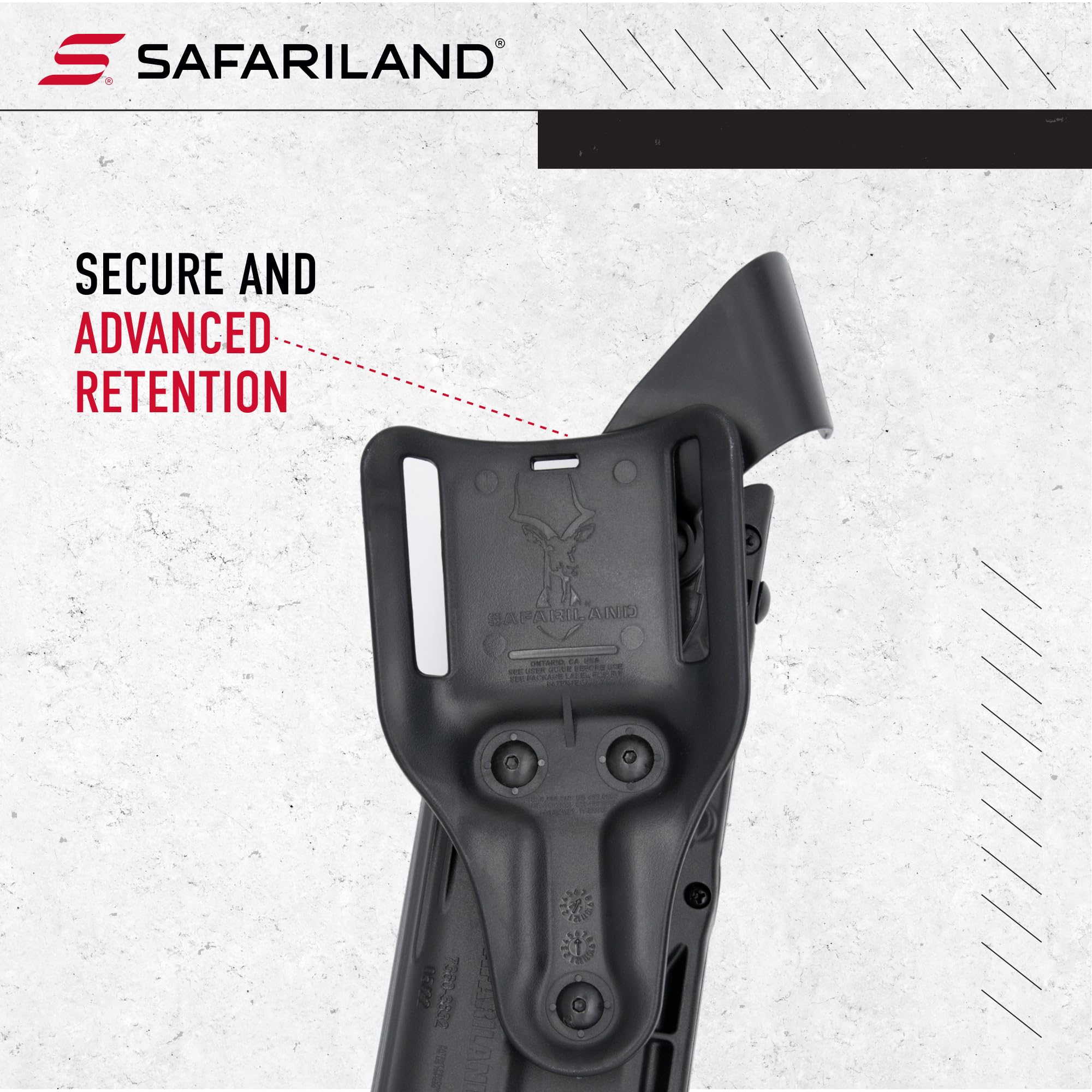 Safariland 7360 ALS/SLS, Level 3 Retention duty Holster, Mid Ride
