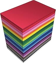 Better Office Products 100 Pack EVA Foam Sheets, 5.5 x 8.5 Inch, Assorted Colors (20 Colors), 2mm Thick, for Arts and Crafts, 100 Sheets