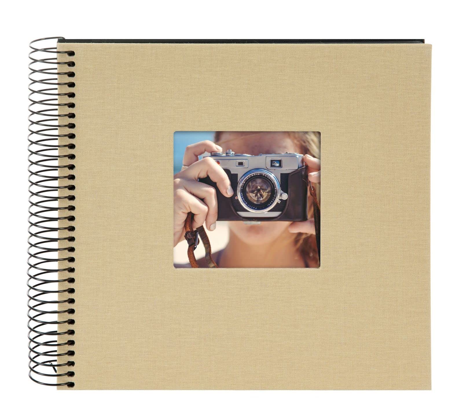 goldbuch Bella Vista 12 506 Spiral Album, Beige Photo Book, 20 x 20 x 2.7 cm, Photo Album 40 Black Pages - Image 3