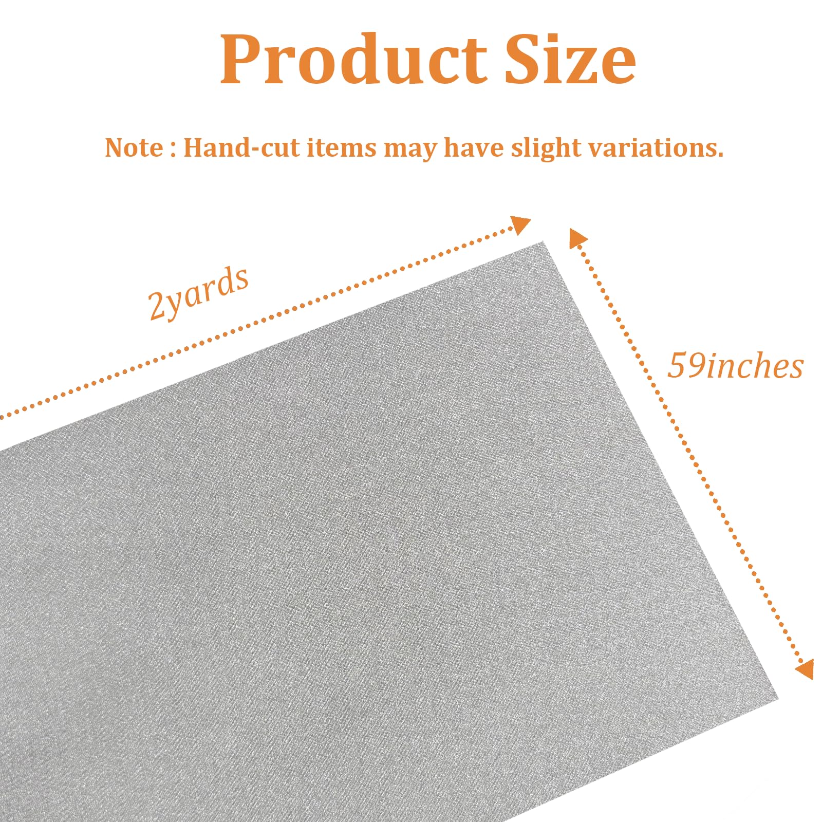59" x 2 Yard Silver Thermal Heat-Resistant Fabric by The Yard, Insulated Scorch-Resistant Ironing Board Cover Heat Shields for Potholder & Other DIY Craft Projects (59inches x 2 Yard, Silver) - 3
